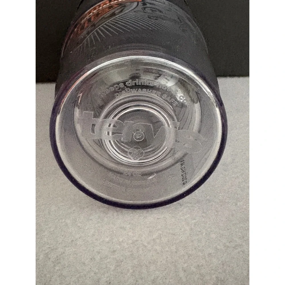 Tervis Harley-Davidson Tumbler 24 oz Clear Black Orange Shield Logo with Lid